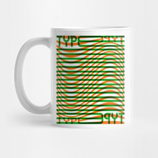 Type Wave (Green Orange) Mug